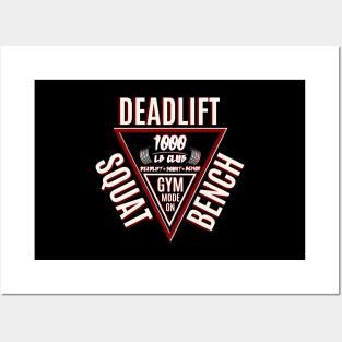 Squat Bench Deadlift Posters and Art